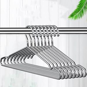 Hangers-rekken 10-20 roestvrijstalen niet-slip jashangers voor volwassen kledingorganisatoren Kledingkastorganisatoren Balkons Balkon metalen drogen hangers 230403