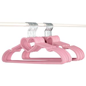 Hangers rekken 10 stks kledinghanger duurzame hanger abs hartpatroon jas hanger voor volwassen kinderen kleding hangende benodigdheden 230311