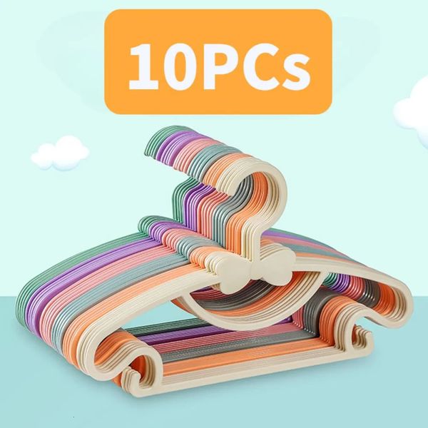 Hangers Racks 10 unids/set percha de tela para bebé, perchero para ropa para niños y niñas, percha para perros y mascotas, perchas de plástico para pantalones, tendedero para lavandería 231007