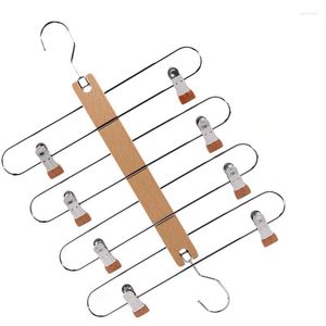 Hangers -rekken 1 van de multifunctionele houten culottes rek opvouwbare rok