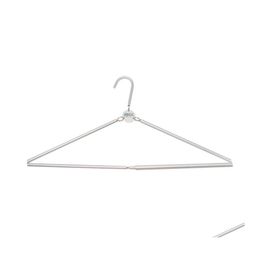 Hangers Racks 1pc draagbare opvouwbare hanger aluminium legering kledingrek voor reis huishoudelijke slaapzaal vouwdruppel levering h dhvwg