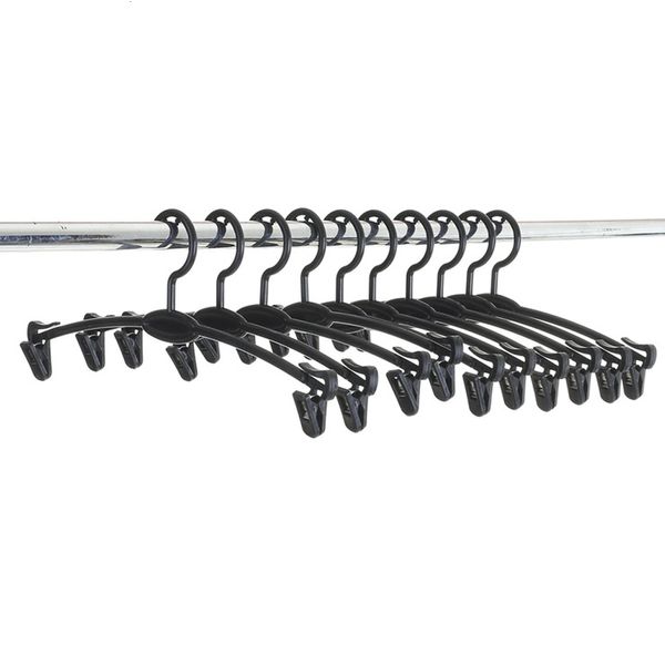 Cintres Racks 30 PCS Antidérapant Renforcer cintre en plastique support de soutien-gorge cintres de sous-vêtements souples anti-dérapant sous-vêtements magiques culotte clip 230227