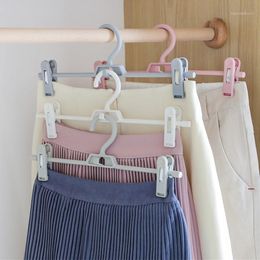 Hangers Racks 5 stcs Non-Mark huishoudelijke broek Hanger Clip intrekbaar multifunctioneel opbergrek