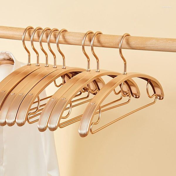 Hangers Racks 5 pièces épaissir manteau de luxe en alliage d'aluminium ménage économiseur d'espace anti-dérapant cintre pull pantalon chemise support de séchage