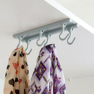 Cintres Racks 6 crochets sur la porte à repasser suspendus porte-vêtements de stockage de linge/BY