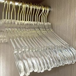 Hangers-rekken 6-delige transparante acrylhangers een half dozijn transparante hangers geschikt voor winkelweergave Aangepaste groothandel 230403