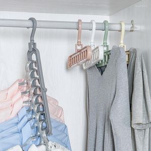 Cintres pliables et rétractables à 9 trous, pour le séchage des vêtements, supports de voyage, écharpe rotative, Cabide, rangement de garde-robe pour vêtements