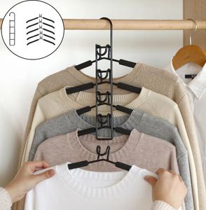 Hangers Racks Cabide Multifuncional Garderobe Hanger Space Saving Coat Rack Afneembare kledingopslag verbindt haken voor 230529