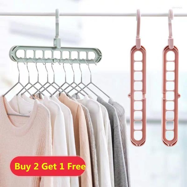 Cintres Racks Cintre 360ﾰRotary Magic Save Space Hanging Dry And Wet Storage Cabide