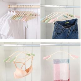 Hangers rekken kledinghanger traceless volwassen brede gewone schouder plastic brace broce broce rack voor