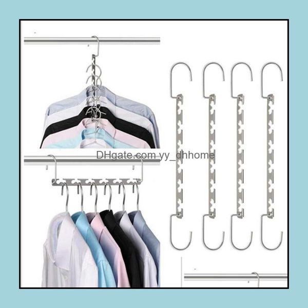 Perchas Bastidores Ropa Housekee Organización Hogar Jardín Ll Gota Plegable Metal Dh07X