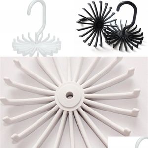 Hangers rekken compacte houders 15 20 klauwen roteerbare stands miniatuur zwart witte sieraden eenvoud tentoonstellingsrekken badkamer druppel dhnjt