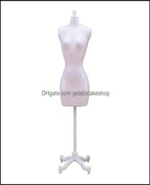 Hangers -rekken vrouwelijk mannequin body met standaard decor jurk vorm fl display naad model sieraden drop levering 2021 kleding houseKee8641411