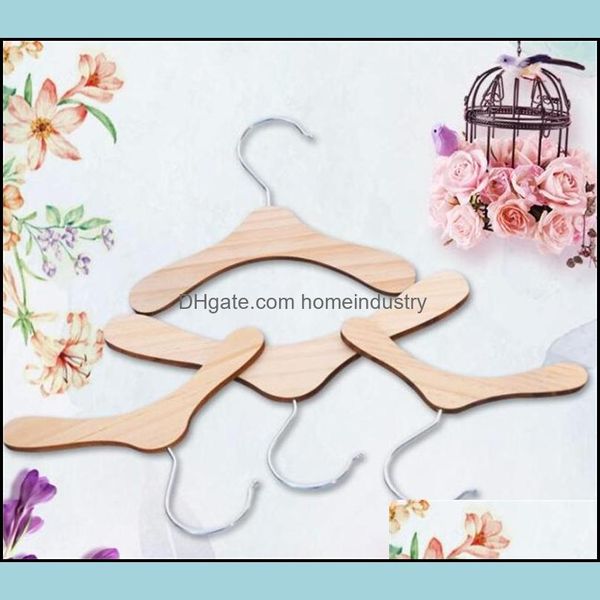 Hangers Racks Cintres Racks 10pcs en bois vêtements pour animaux de compagnie vêtements pour chiens suspendus rack couleur bois 5891 Q2 Drop Delivery 2021 Home Gar Dhmks