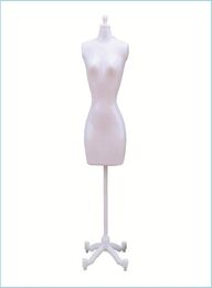 Hangers rekken hangers rekken vrouwelijk mannequin body met standaard decor jurk vorm fl display naad model sieraden drop levering brhome o9754318