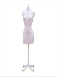 Hangers rekken hangers rekken vrouwelijk mannequin body met standaard decor jurk vorm fl display naad model sieraden drop levering brhome o7192648