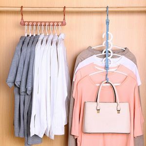 Hangers rekken magische kleding hanger multifunctionele kast organisator rek haak ruimte spaarderbasis baby drogen plastic opslag verkoop