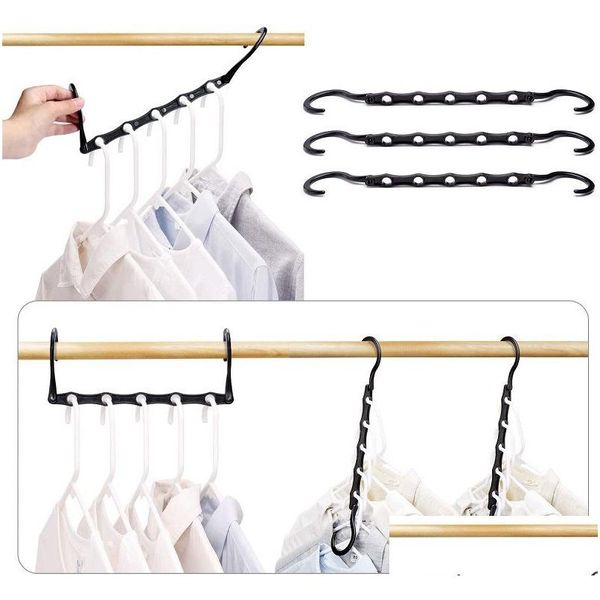 Perchas Racks Ahorro de espacio mágico para ropa Dormitorios Dormitorio Apartamentos Ropa Rack Chaquetas adecuadas Suéteres Camisas Drop Delivery Dhb5Y