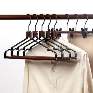 Hangers rekken metalen houten kledinghanger organisator kast houten jas broek hangers voor kleding kledinghangers kleding wetsuit hanger rack 230518