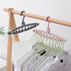 Hangers Racks Multifunctionele plastic kledinghanger handdoek Haak Kast Organisator Opslagrek Hartgat organisatoren HH4