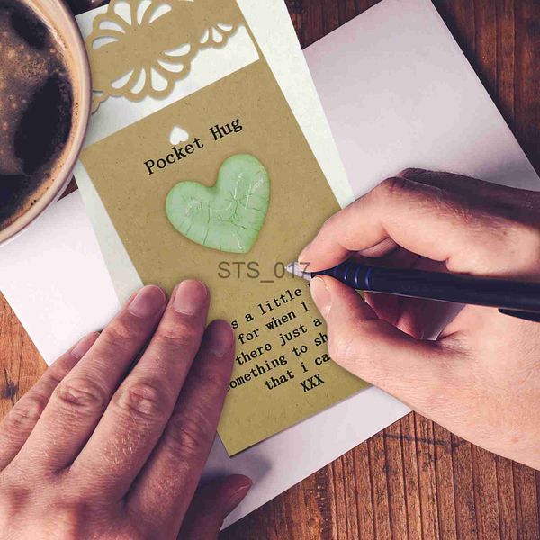 Perchas Bastidores Abrazo de bolsillo Tarjeta de felicitación Navidad Día de San Valentín Cinturón de diamantes en forma de corazón Concha Papel de encaje Invitaciones de felicitación Tarjetas Regalos x0710