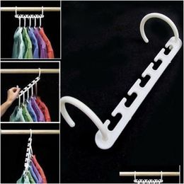 Hangers Rekken Space Saver Wonder Magic Hanger Kledingkast Organizer Haak Droogrek Mti-Functie Kledingopslag Drop Deliver Ot3N4