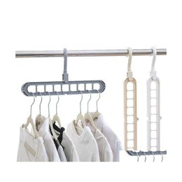 Hangers Racks Swivel Magic Mtiport Support Kleding Droogrek Mtifunctionele Plastic Hanger Opslag VTKY2097 Drop Delivery Home Gard DHQBH