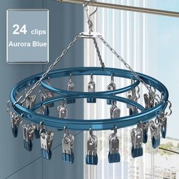 Hangers rekken winddichte aluminium legering sokken rack droger ondergoed hanger kast organisator balkon sokplank opslag hoge kwaliteit 230227