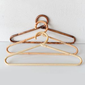 Perchas de mimbre para ropa, colgador de ropa de estilo nórdico para niños, estante organizador para ropa de niños y adultos, accesorios para el hogar