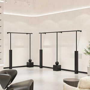 Cintres prêts à expédier des vêtements présentoirs muraux en acier inoxydable cintre mural porte-vêtements monté en or pour magasin