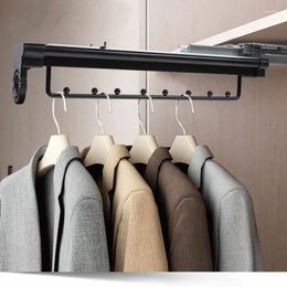 Cintres rétractables pour garde-robe, cintre pour vêtements, porte-serviettes, porte-manteau, placard, organisateur de rangement, tige de suspension extractible