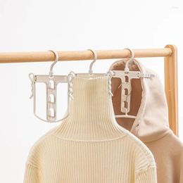 Hangers Shimoyama Practical PP Wit opvouwbare anti plastic opvouwbare haak hoodie vouwen creatieve snel drogende hulphanger