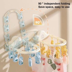 Hangers Sock Rack Storage Holder Space Saving 90-graden opvouwbare sokken ondergoed Droog met zelfklevende wand gemonteerd voor eenvoudig
