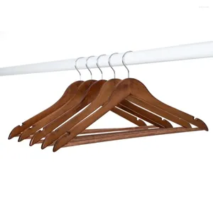 Hangers massief walnoothoutpak 60 pack