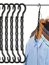 Hangers Space Saving opslag multifunctionele plastic kledingrekken Rotary Organizer 5 Hole Magic Closet Garderobe