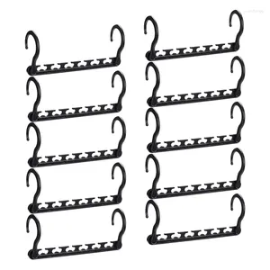 Hangers stevige plastic ruimte reddende trapsgewijze hanger organisator pack van 12 kast saver multifunctioneel