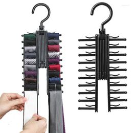 Hangers Tie Hanger 360 Graden Roterende 20 Haken Rek Voor Kast Organisatoren Huishoudelijke Riem Plank Verstelbare Opslag