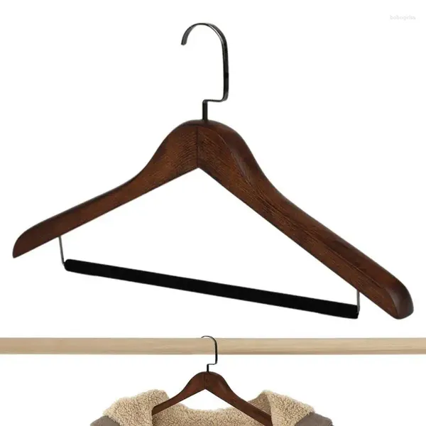 Hangers Camisa de madera Hanger Hegida sin resbalón Rendas duraderas Rabios Space Saver Storage Armario Organizador
