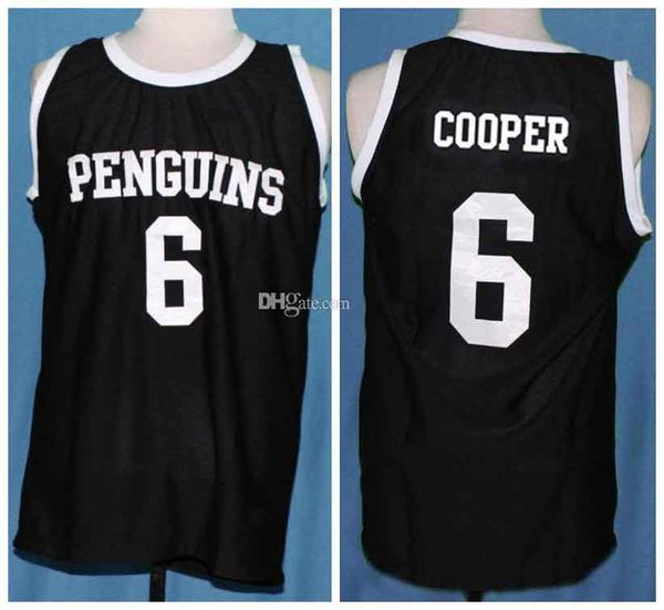 Hangin' with Mr. Mark Cooper 6 Oakbridge Penguins Baloncesto Jersey High School Retro Hombres Cosido Número personalizado Nombre Jerseys