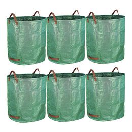 Cestini sospesi Confezione da 6 sacchi da 72 galloni - Sacco per rifiuti riutilizzabile per uso intensivo per giardinaggio, prato, piscina, foglie