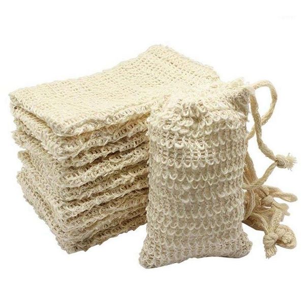 Paniers Suspendus Douche Bain Sisal Savon Sac Naturel Exfoliant Économiseur Pochette Titulaire 50Pcs1 Drop Delivery Maison Jardin Housekee Organizati Dhtna