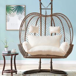 Chaise suspendue chaise d'oeuf couvercle coussin swing épaissis épaissis de rebond doux respirant le berceau de berceau non déformable couvre sans rembourrage 240508