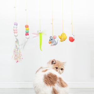 Jouets d'entraînement suspendus pour chiens et chats, pour jeu interactif et amusant, baguette Teaser, jouet pour animaux de compagnie, HH22-284