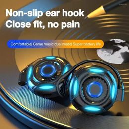 Oreillettes suspendues TWS casque sans fil contrôle tactile S660 musique écouteurs Bluetooth 5.3 écouteurs sport course casque avec micro