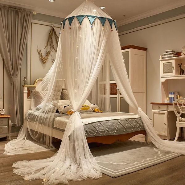 Mosquito Net suspendu pour la chambre pour enfants, porte unique, plancher suspendu, dôme, décoration de la maison, rideau de lit de canopée, trois portes