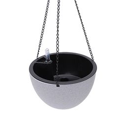 Opknoping Planter Semi-circulaire bloempot Zelfabsorberende planthouder tuindecoratie indoor outdoor watering hangende manden y200723