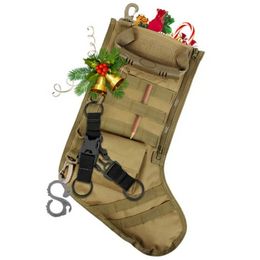 Opknoping Tactische Molle Kerstman Stocking Bag Dump Drop Pouch Opbergzakken Militaire Jacht Tijdschrift Pouch Xmas Decoraties G0630