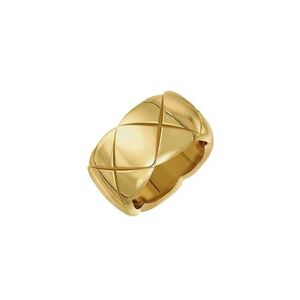Hanjing titanium staal vergulde 18k goud kleine geurige winddiamantpatroonring voor dames licht luxe gestapeld dragende ring Instagram voor kleine en populaire accesso