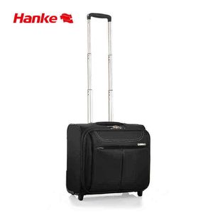 Hanke Inch Business Travel Carryon Bagage Boarding Laptop Suitcase Softside Trolley Case Rolling Wheels Wachtwoord Lock J220707