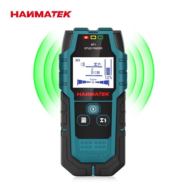 HANMATEK SF1 Buscador de vigas de madera Detección de metales Detección de cable vivo Buscador de medición de profundidad de metal Escáner detector de pared 240105